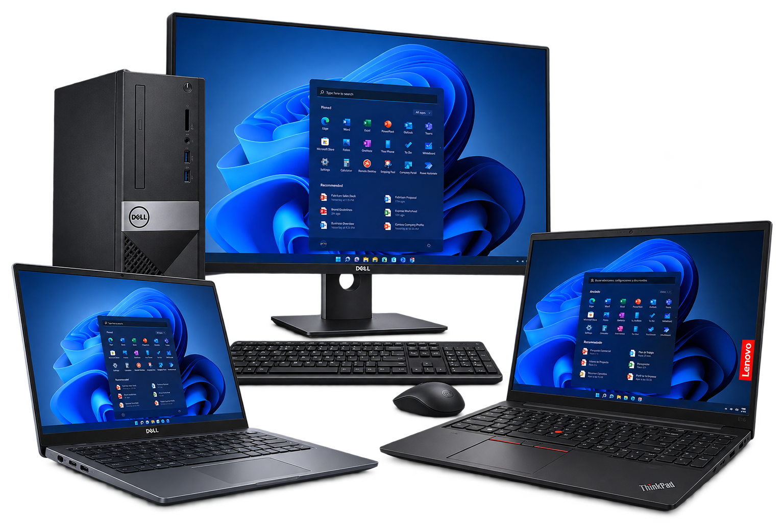 1 Equipos de Escritorio y Portátiles
